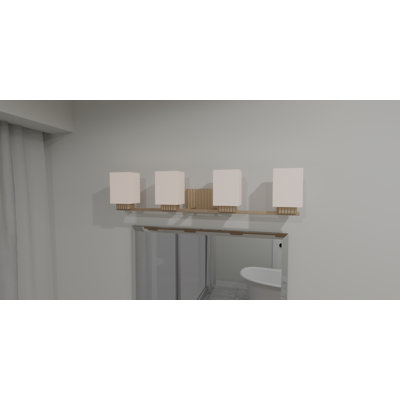 Éclairage de salle de bain 4 lumières à intensité variable Shepardsville