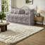 Ensemble de literie réversible gris foncé, polyester confortable, décoration intérieure moderne