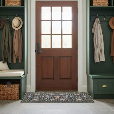 Hunter Washable Printed Chenille Rug