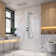 Collines Series 55 In. 2-Jetted Shower Tower With Heavy Rain Shower And Jets And Spray Wand