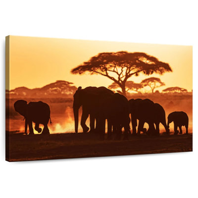 Brampt Elephant Herd In Amboseli
