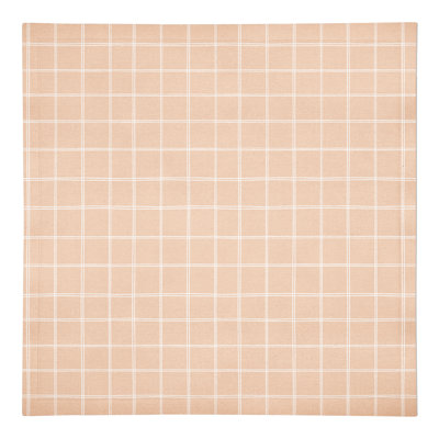 Serviette 10 "Ilenna Peach Grid