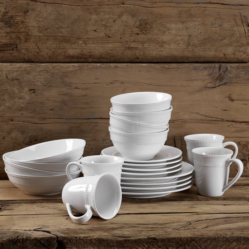 20 Piece Stoneware Dinnerware Set - Service for 4