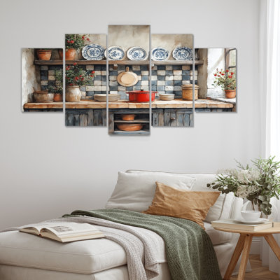 Country Kitchen Rustic Dream I - Kitchen Canvas Art Set