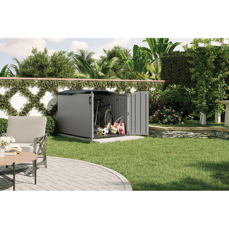 5 ft. W x 7 ft. D Resin Horizontal Storage Shed