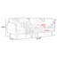 Canapé modulaire orange en similicuir-378921158-378921157