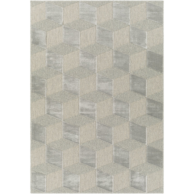 Benjermin Geometric Indoor Rug, Rectangle 9'2" x 12'