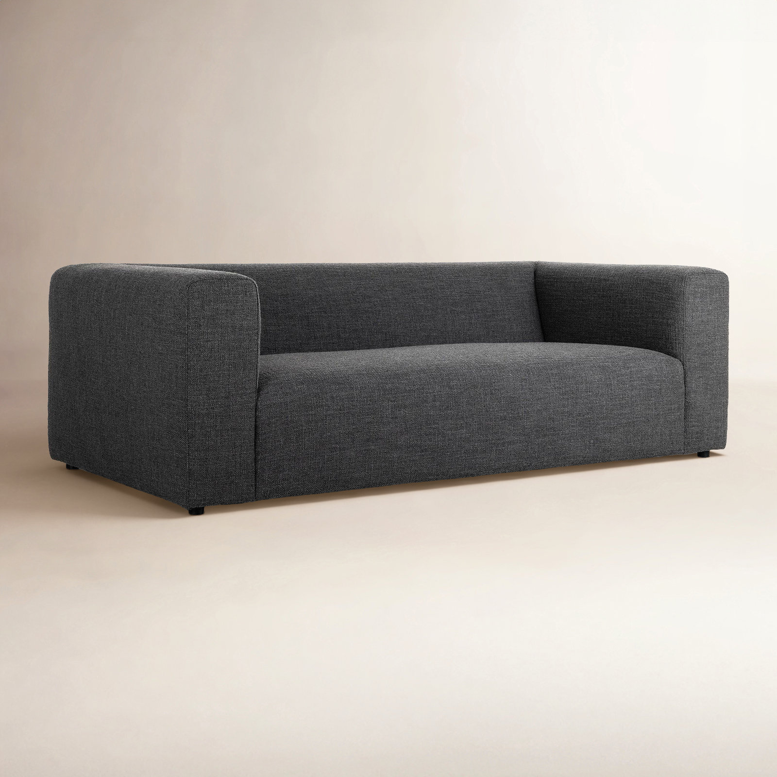 Cayson 89'' Upholstered Sofa, Saxon Charcoal
