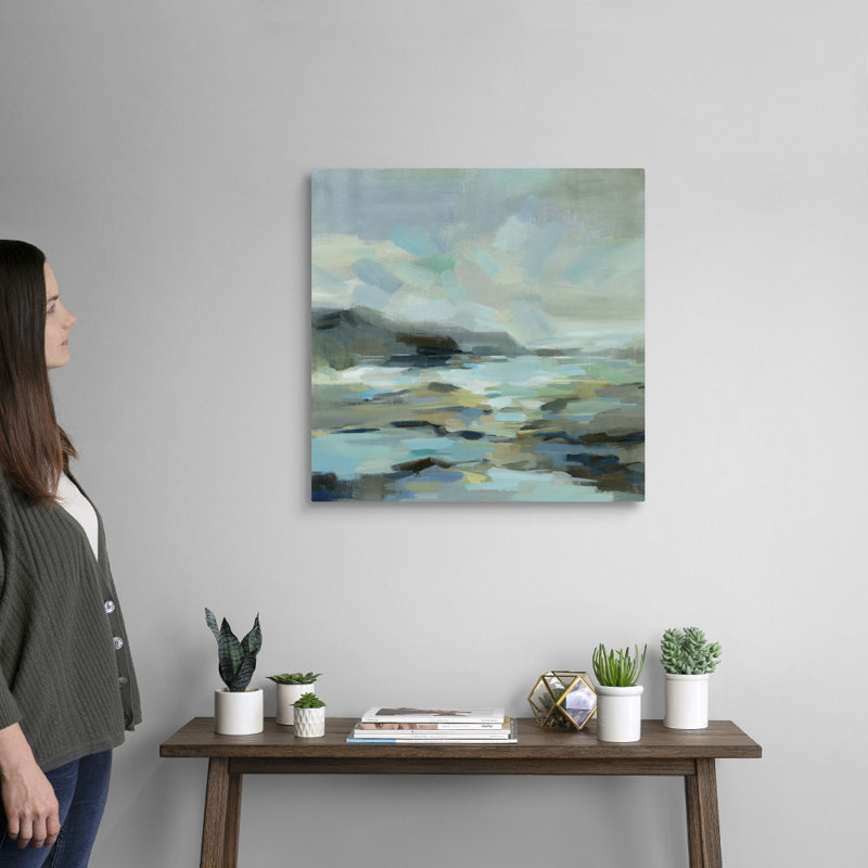 Reproduction d’art sur toile, "Blue Lagoon" par Silvia Vassileva, H 24 po x l 24 po x P 1,25 po, Toile tendue