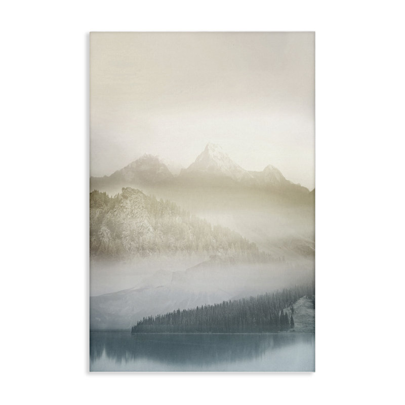 Toile Vanilla Mountain Peaks View, design par Gemma Bardot, H 24 po x l 16 po