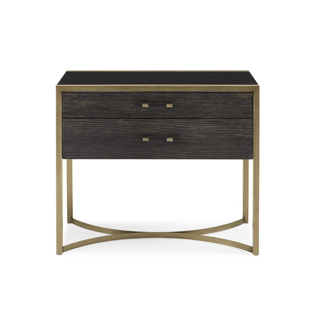 Modern Remix 33'' W Metal Nightstand Caracole