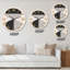 Minimal Geometric Lines and Circle IV - Horloge murale moderne-59913869