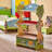 Teamson Kids Sunny Safari 3-Tier Wooden Bookshelf with Storage Drawer – Animal-Themed Bookcase for Bedrooms & Playrooms