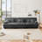 Cioffred Modern Chenille Upholstered Boneless Sofa-109928193-123494928