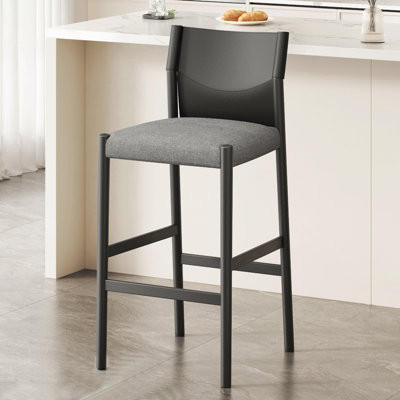 Chaise d'appoint noire (dossier de 6)