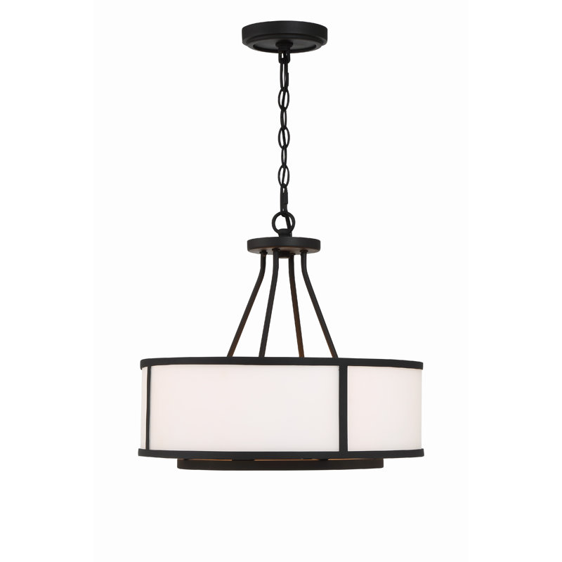 Maltez 4 Light Black Forged Chandelier