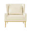 Fauteuil d'appoint en velours-1780308376