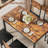 5-Piece Dining Table Set For 4, Kitchen Table With 4 Pu Upholstered Dining Chairs-677427361