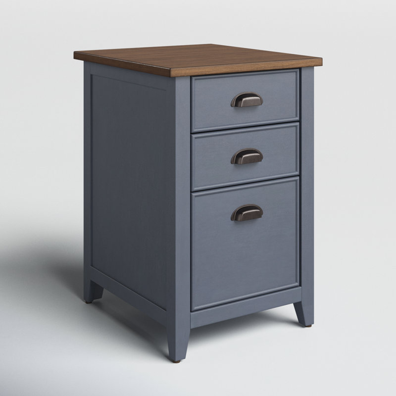Vivienne 3 - Drawer Vertical File Cabinet, Blue