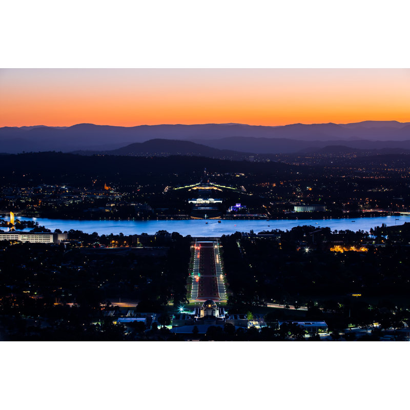 Australia Capital Canberra by Rubatos - Wrapped Canvas Print, 30cm H x 46cm W