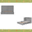 Lit escamotable avec tiroir et un ensemble de prises et ports USB, structure de poulie-931383474-931383469