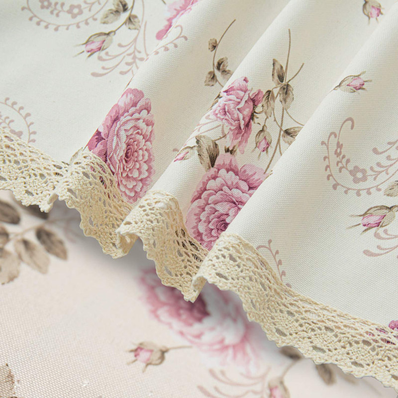 Nappe à motif floral 52 x 70 pouces, résistante aux taches et imperméable, pour table de salle à manger
