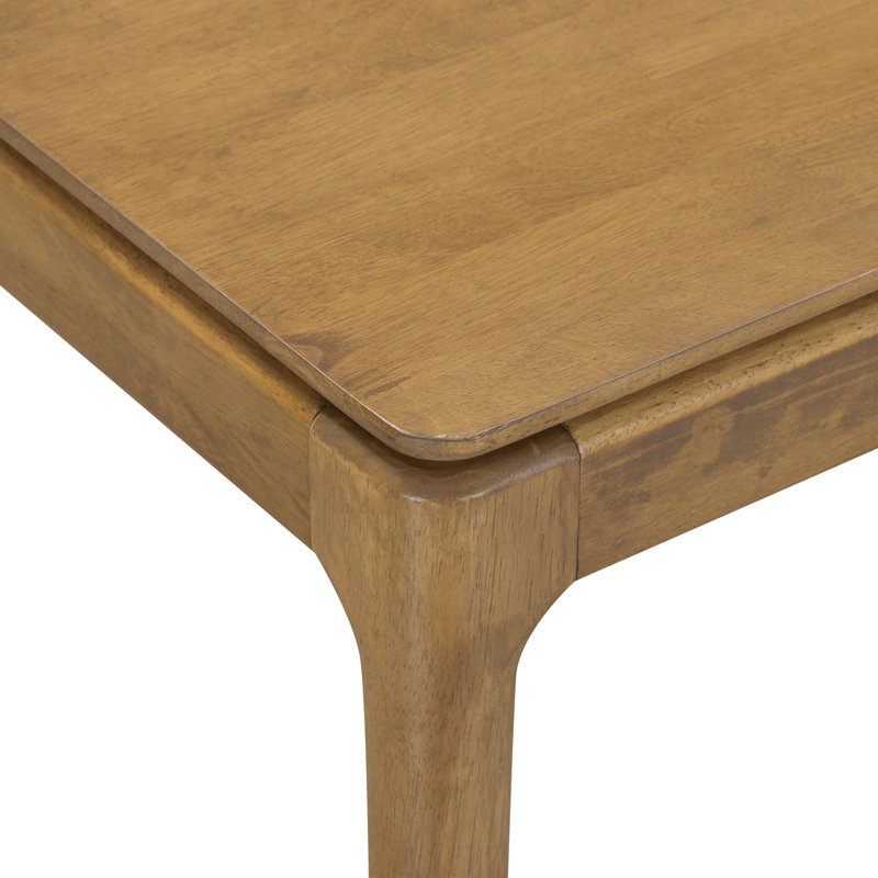 Table de salle à manger rectangulaire de style moderne de 47 po NTC Mingle, Teak Look