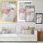 Ondulations grises et roses - œuvres d'art sur toile modernes-994438020-994438022