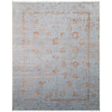 One-of-a-Kind Rectangle 11'9" x 15' Area Rug in Light Blue/Copper