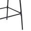 Métal d'extérieur, 2 faux tabourets gris, conception tout-en-un avec structure transparente, motif de panier tissé, siège de 29,50 po pour tables de bar, structure en fer noir durable, repose-pieds de 12,50 po