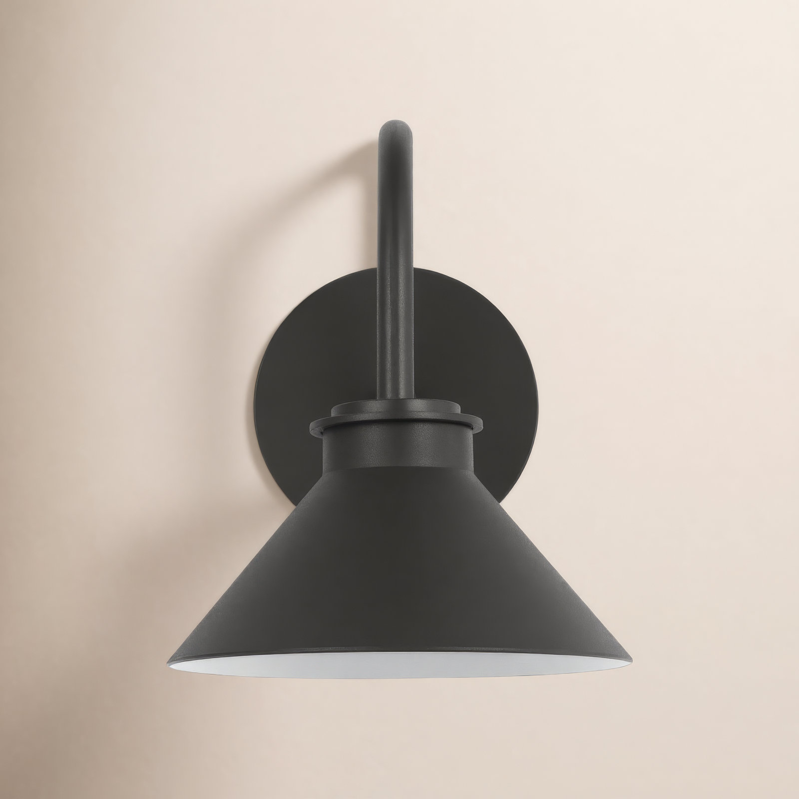 Single Light Stainless Steel Dimmable LED Barn Light, 10.5" H x 8" W x 21" D