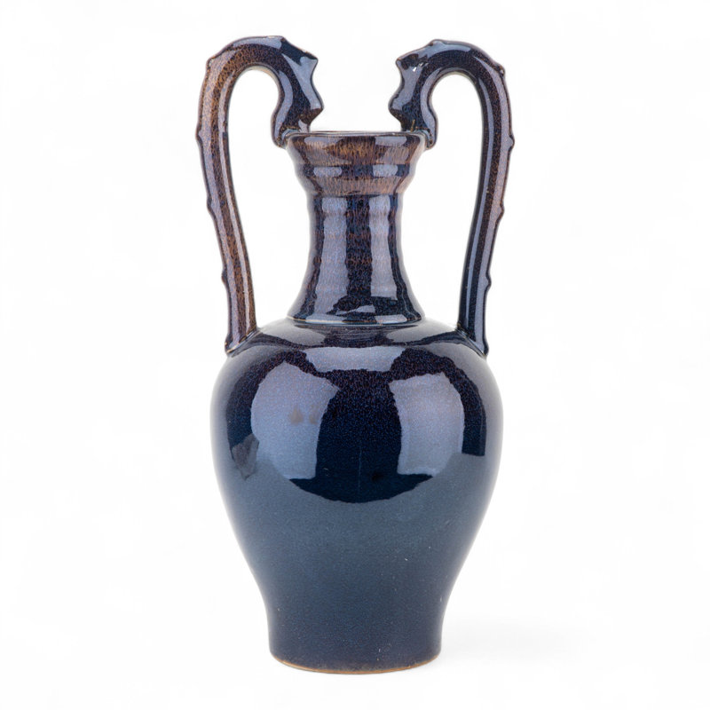 Porcelain Vase Run Glaze