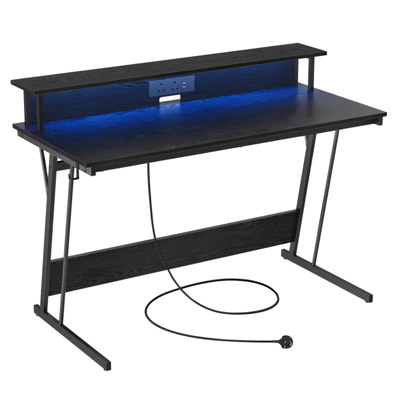 Metal Base Computer Desk