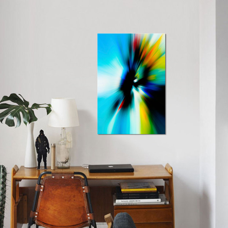 « rage », impression sur toile, H 12 po x l 8 po x P 0,75 po, Pas de tapis, Toile tendue