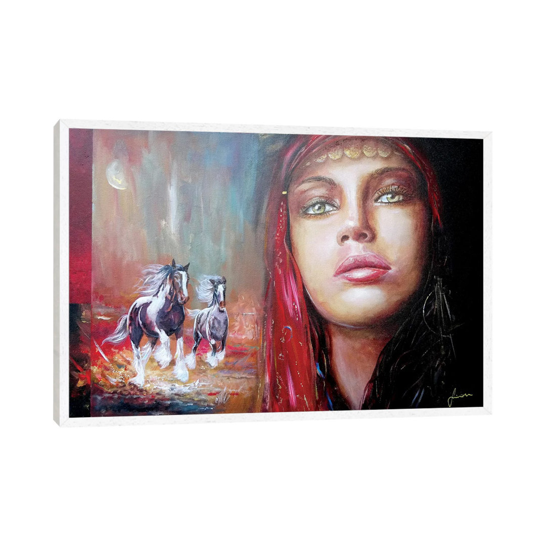 Gypsy Beauty von Sinisa Saratlic - Galerie-verpackte Leinwand Giclée auf Leinwand