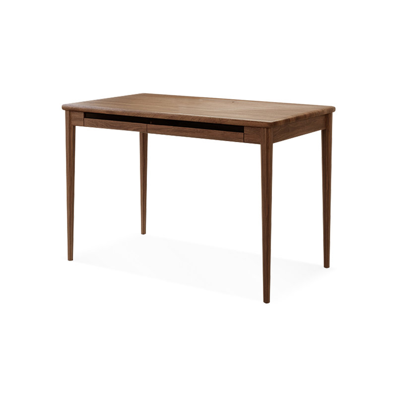 Bureaux rectangulaires en bois massif noyer, H 29,53 po x l 55,12 po x P 25,59 po