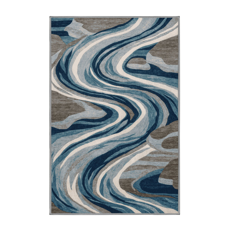 Tapis gris lavable à la machine, Tapis de couloir 2 pi x 5 pi