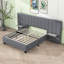 Lit plateforme tapissier avec tête de lit et lattes Kellsi-1024071803-1024071804