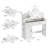 Adlai Elegant and Functional 42-Inch White Makeup Vanity