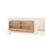 Structure de lit simple avec bibliothèque intégrée et garde-corps de sécurité, lit plateforme pour chambre d'enfant, beige-439096594-439096598