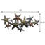 DÉCOR MURAL EN MÉTAL CONTEMPORAIN 100% EN fer forgé à la main 100% écologique - 52 po x 24,5 po, noir, multicolore, design contemporain, art mural en métal pour le salon, la salle d'étude, le bureau-1140608242
