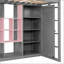 Lit mezzanine simple en bois avec garde-robe