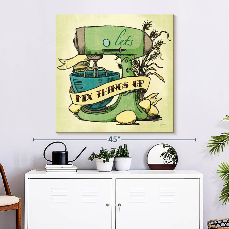 Tergel rétro boulangerie verte I, H 33 po x l 33 po
