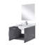 Ensemble de meuble-lavabo avec robinet et miroir DEL-1148415511-1148415508