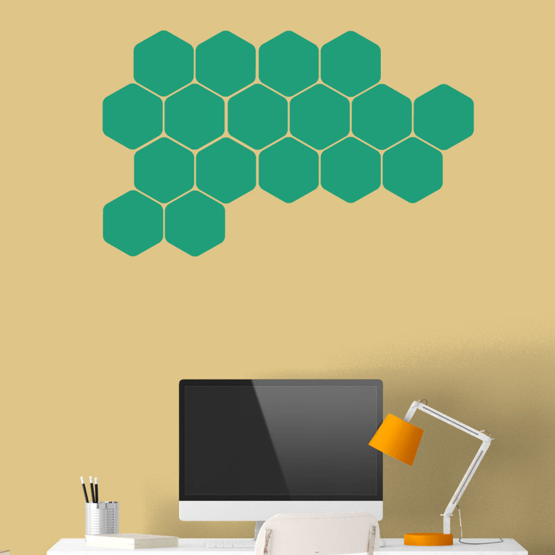 Abstract Wall Decal, Teal