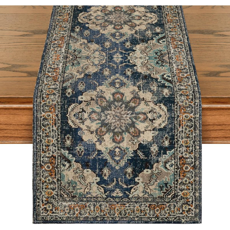 Demetrina Runner Floral Polyester Table Runnner