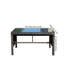 Table basse d'extérieur avec verre trempé