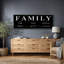 «Family Family Artwork», typographie moderne, photos de chambre, impression sur toile encadrée, 3 pièces-128129610-128129611-128129613