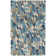Deer Leap Blue Hand Hooked Wool Rug