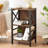 Rustic 3-Tier Bookcase - Space-Saving Bookshelf With Unique Design, Durable Storage For Office, Living Room, Bedroom